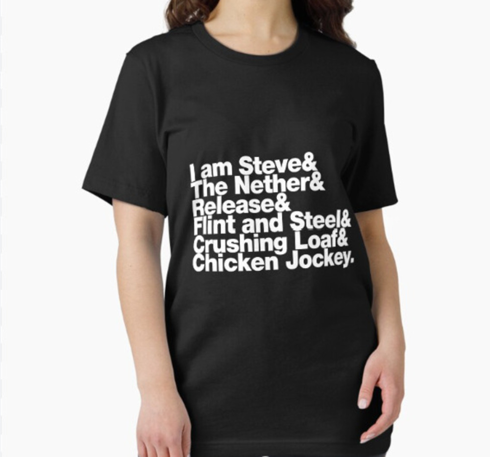 Minecraft Movie Names T-Shirt